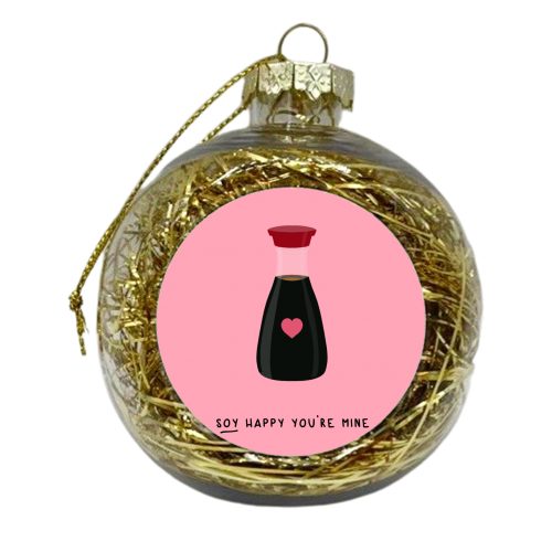 Soy Happy - xmas bauble by Pink and Pip
