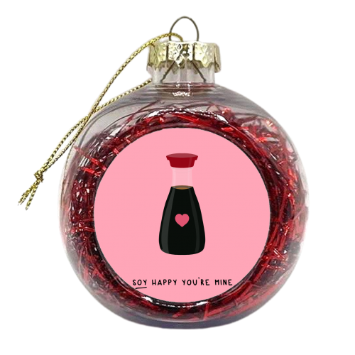 Soy Happy - xmas bauble by Pink and Pip