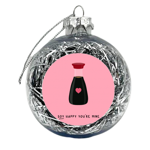 Soy Happy - xmas bauble by Pink and Pip