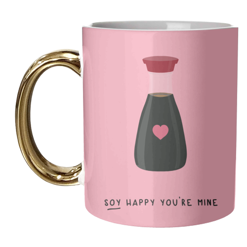 Soy Happy - unique mug by Pink and Pip