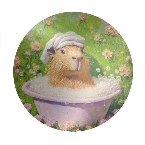 Spa routine - Circle Sticker by DejaReve