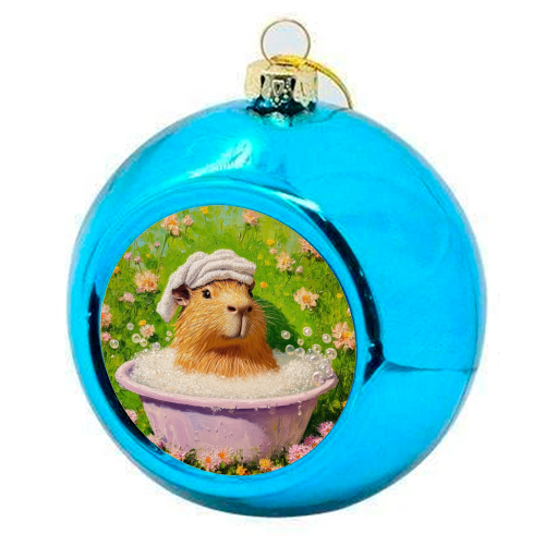 Spa routine - colourful christmas bauble by DejaReve