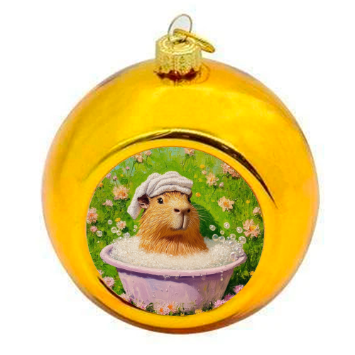 Spa routine - colourful christmas bauble by DejaReve