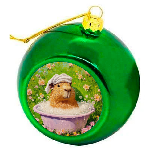 Spa routine - colourful christmas bauble by DejaReve