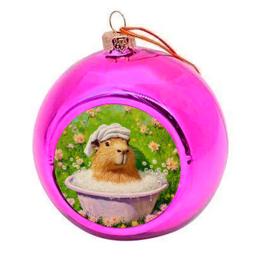 Spa routine - colourful christmas bauble by DejaReve