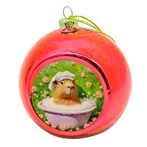 Spa routine - colourful christmas bauble by DejaReve
