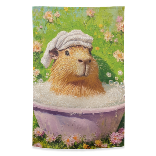 Spa routine - funny tea towel by DejaReve