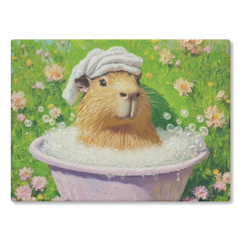 Spa routine - glass chopping board by DejaReve