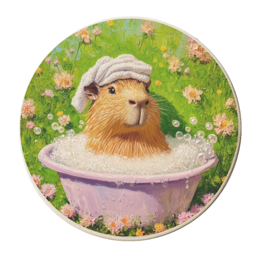 Spa routine - personalised beer coaster by DejaReve