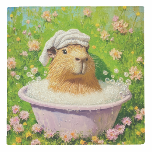 Spa routine - personalised beer coaster by DejaReve