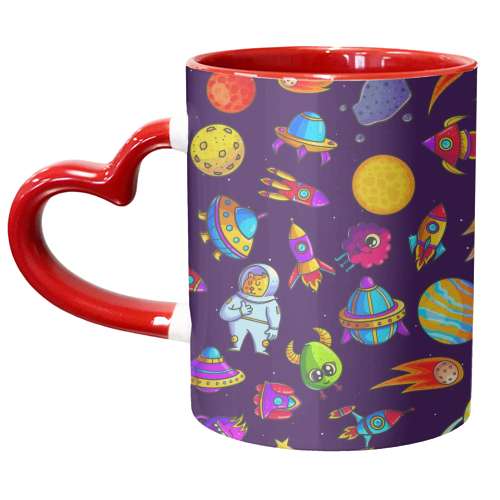 space adventure - unique mug by haris kavalla