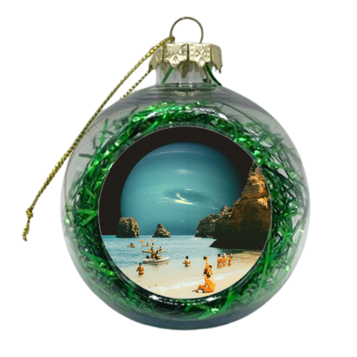 Space Beach - xmas bauble by taudalpoi