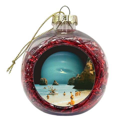 Space Beach - xmas bauble by taudalpoi