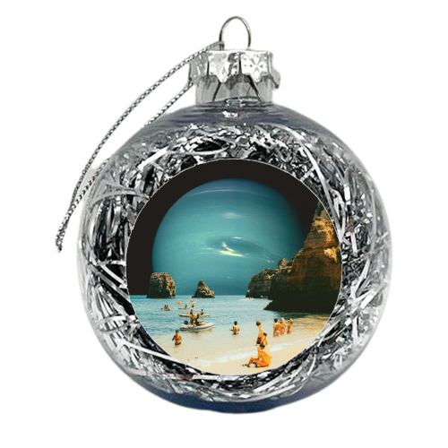 Space Beach - xmas bauble by taudalpoi
