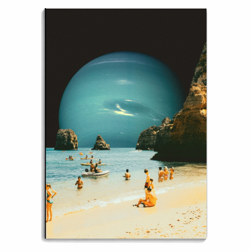 Space Beach - personalised A4, A5, A6 notebook by taudalpoi