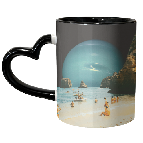 Space Beach - unique mug by taudalpoi
