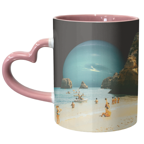 Space Beach - unique mug by taudalpoi