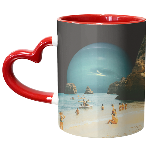Space Beach - unique mug by taudalpoi