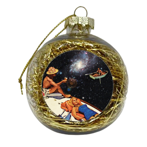 Space Boat Party - xmas bauble by taudalpoi