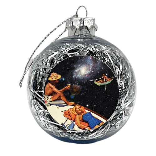 Space Boat Party - xmas bauble by taudalpoi