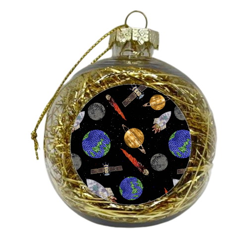 Space - xmas bauble by Stag Prints