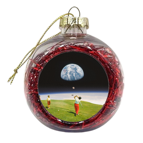 Space Golfers - xmas bauble by taudalpoi