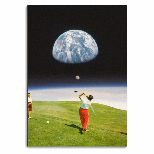 Space Golfers - personalised A4, A5, A6 notebook by taudalpoi