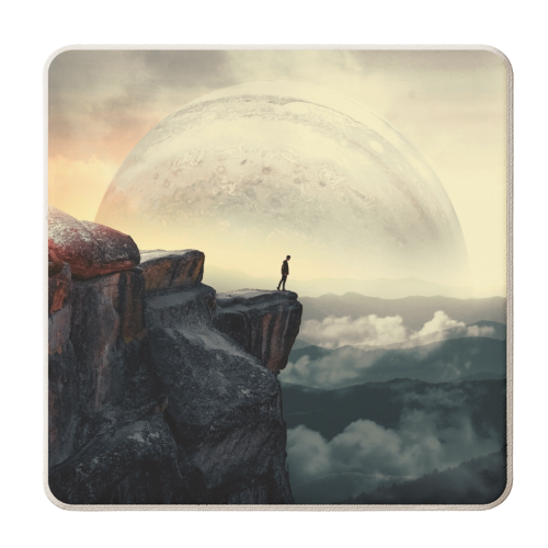 Space Mountain - personalised beer coaster by taudalpoi