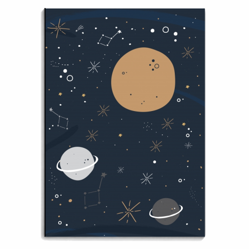 Space - personalised A4, A5, A6 notebook by The Native State