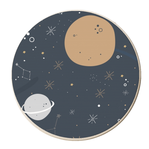 Space - personalised beer coaster by The Native State