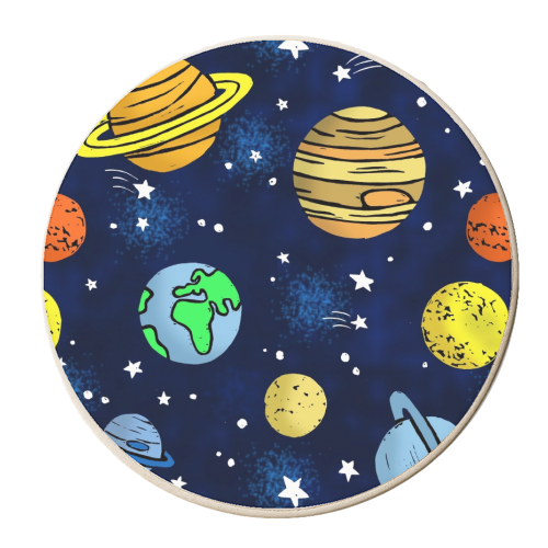 Space - personalised beer coaster by Vicky Day