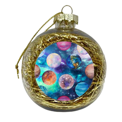 space planets - xmas bauble by Anastasios Konstantinidis