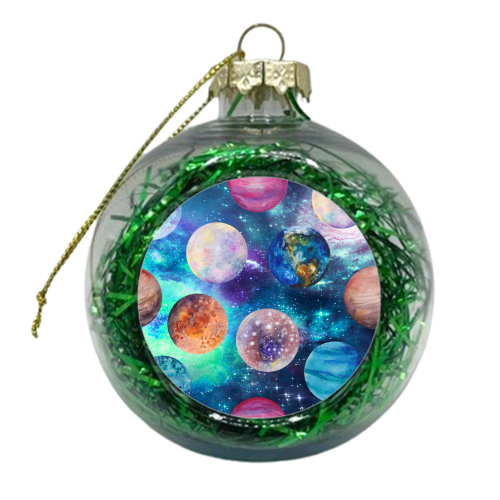 space planets - xmas bauble by Anastasios Konstantinidis