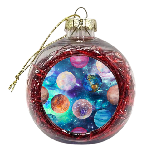 space planets - xmas bauble by Anastasios Konstantinidis