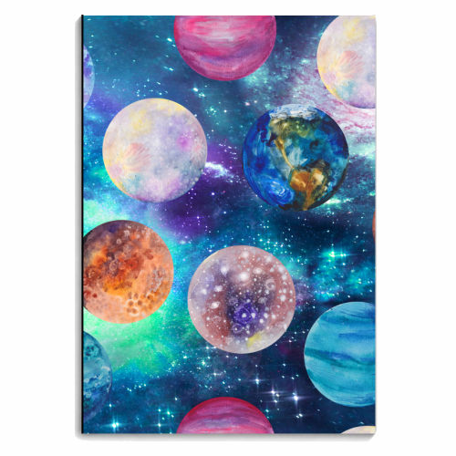 space planets - personalised A4, A5, A6 notebook by Anastasios Konstantinidis