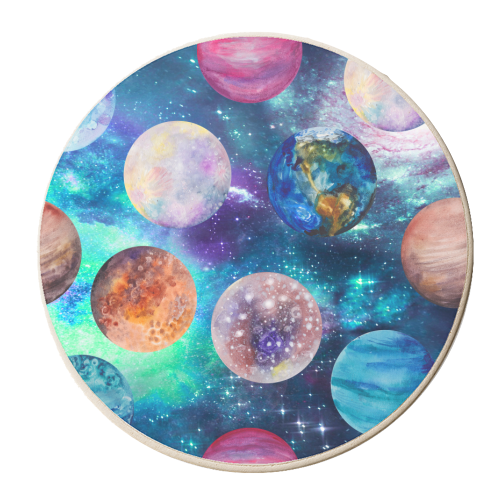 space planets - personalised beer coaster by Anastasios Konstantinidis