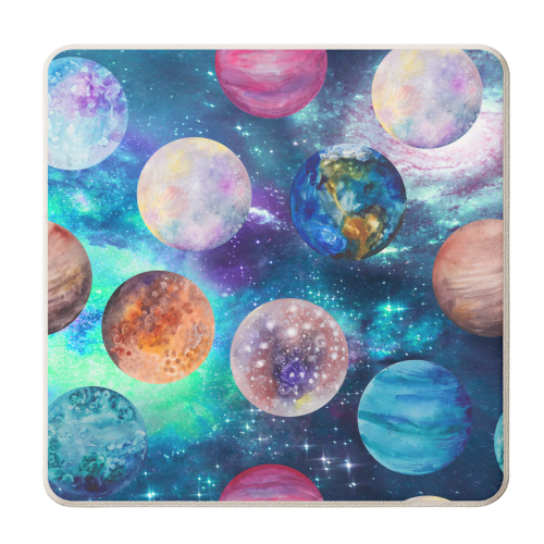 space planets - personalised beer coaster by Anastasios Konstantinidis