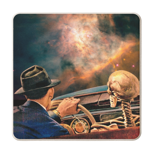 Space Riders! - personalised beer coaster by taudalpoi