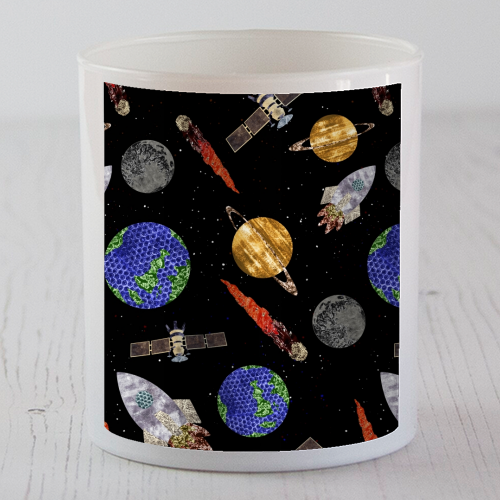 Space - scented candle by Stag Prints