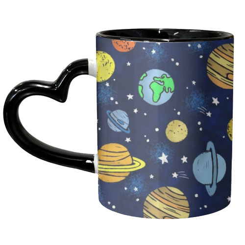 Space - unique mug by Vicky Day