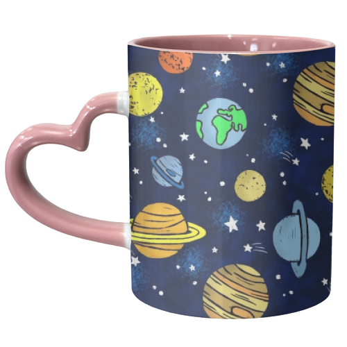 Space - unique mug by Vicky Day
