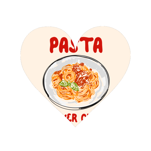 Spaghetti Pasta Club – Cute Food Illustration - Magnet by EZbie