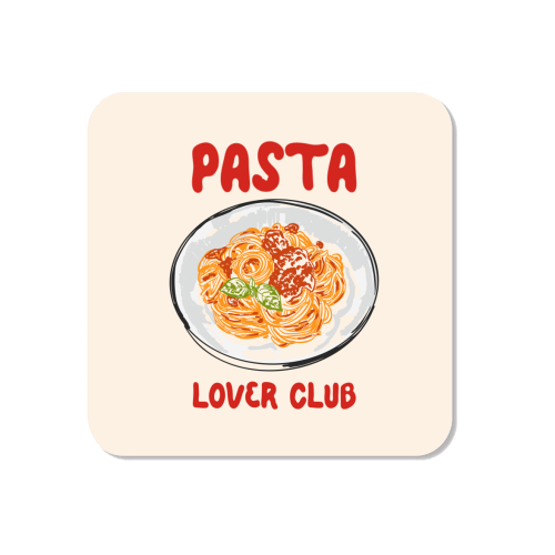 Spaghetti Pasta Club – Cute Food Illustration - Magnet by EZbie
