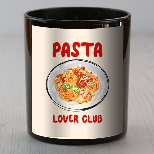Spaghetti Pasta Club – Cute Food Illustration - scented candle by EZbie