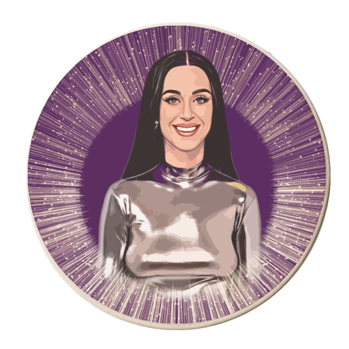 Sparkling Katy - personalised beer coaster by DOLLY WOLFE