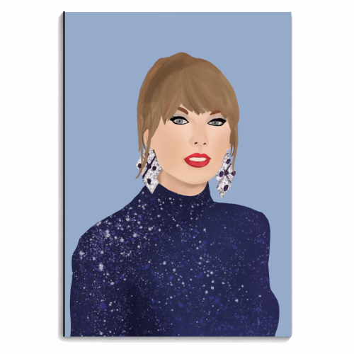 Sparkly Blue Dress - personalised A4, A5, A6 notebook by Rock and Rose Creative