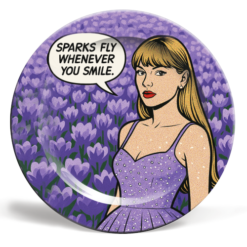 Speak Now Era - ceramic dinner plate by Ms Doodle