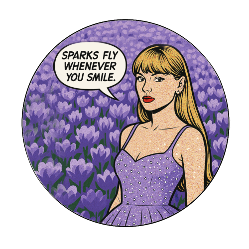 Speak Now Era - Circle Sticker by Ms Doodle