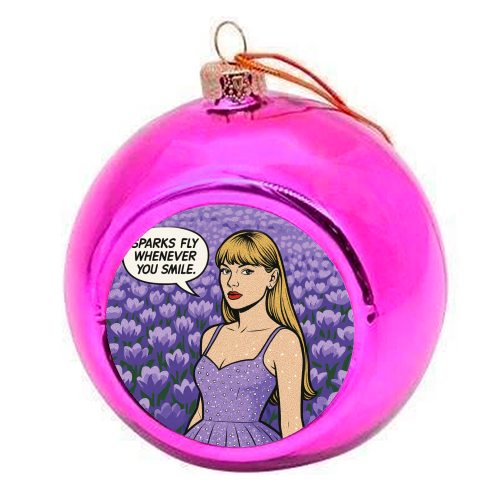 Speak Now Era - colourful christmas bauble by Ms Doodle