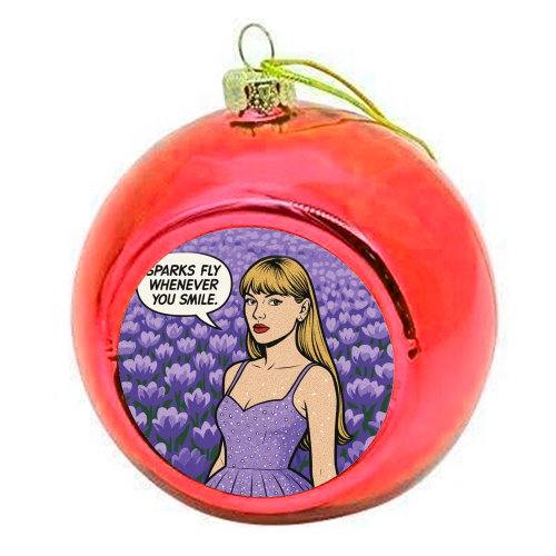 Speak Now Era - colourful christmas bauble by Ms Doodle